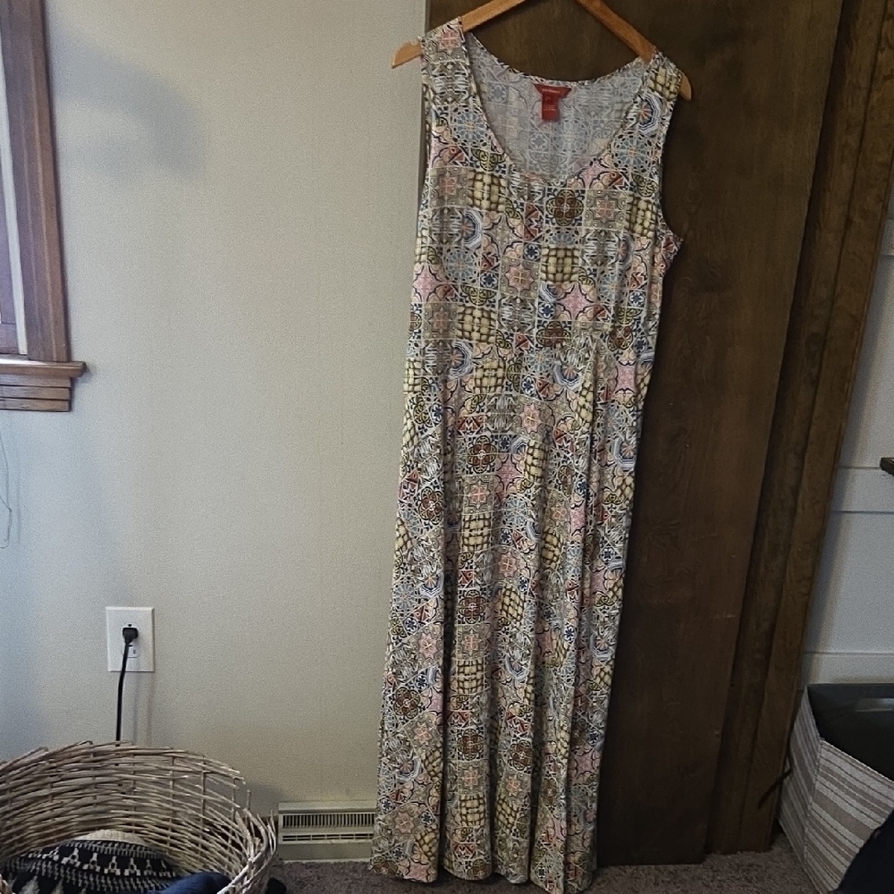 Sundance Multicolor Floral Maxi Dress